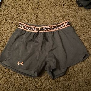 Gray Under Armour running short